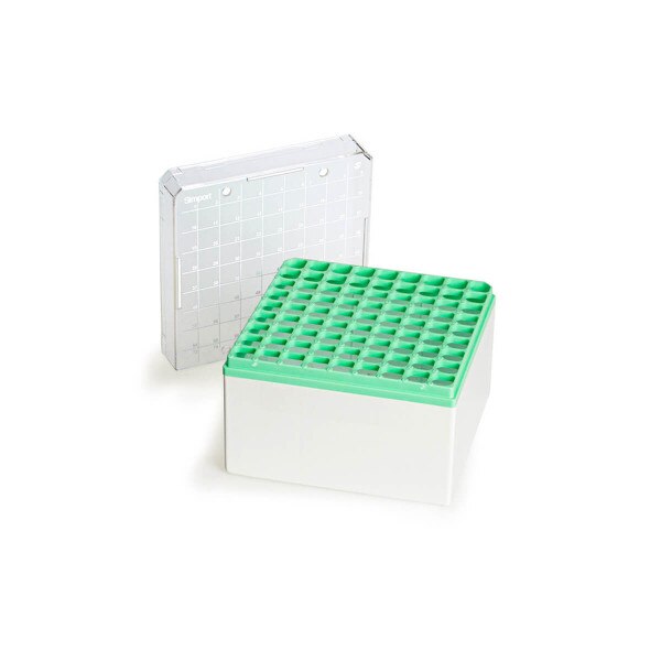 Cryogenic storage box, green